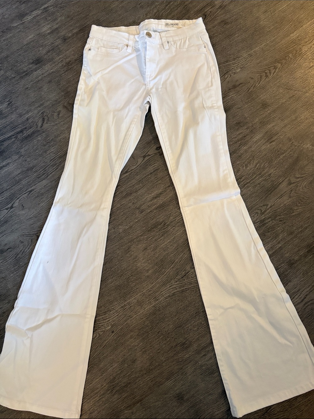 Blank NYC White Flare Jeans